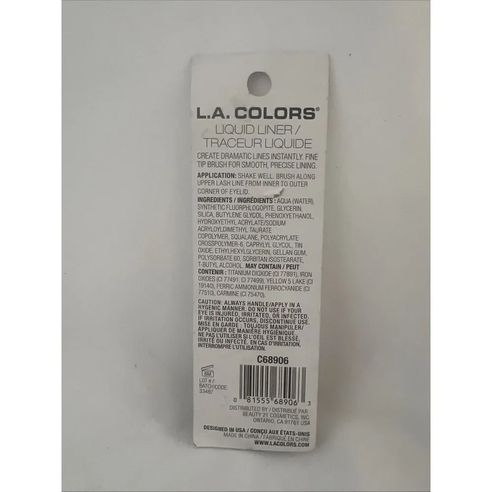 L.A. Colors Metallic Liquid Eyeliner Lavender & Blue Lot Of 3 New in Box‎